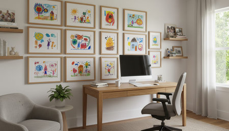 Home Work Space Interior Background