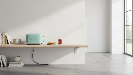 Clean Interior Room Scene Background for Creative Design