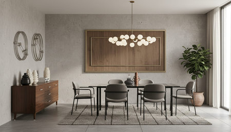 Clean Interior Room Scene Background for Creative Design