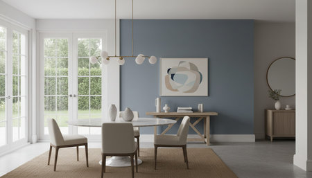 Clean Interior Room Scene Background for Creative Design