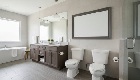 Clean Interior Room Scene Background for Creative Design
