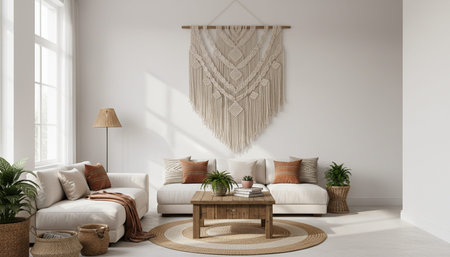 Clean Interior Room Scene Background for Creative Designの写真素材