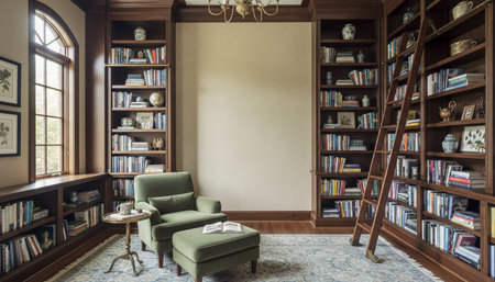 Clean Interior Room Scene Background for Creative Designの写真素材