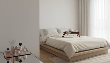 Clean Interior Room Scene Background for Creative Design