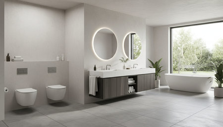 Clean Interior Room Scene Background for Creative Design