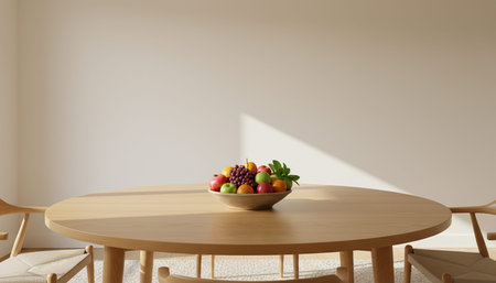 Clean Interior Room Scene Background for Creative Designの写真素材