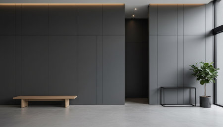 Clean Interior Room Scene Background for Creative Designの写真素材