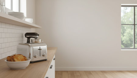 Clean Interior Room Scene Background for Creative Design