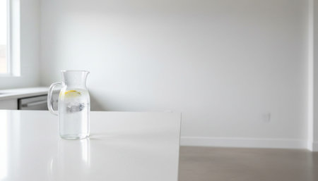 Clean Interior Room Scene Background for Creative Design