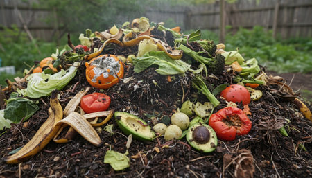 Natural Farm and Garden Elements Backgroundの写真素材