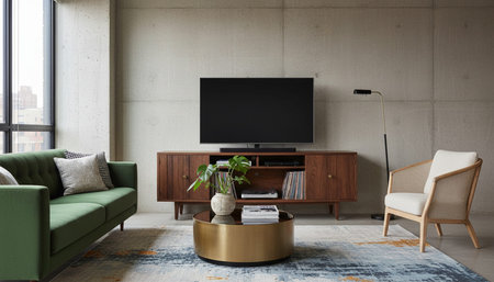 Modern Indoor Interior Space Background Photo for Creative Design