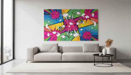 Modern Indoor Interior Space Background Photo for Creative Designの写真素材