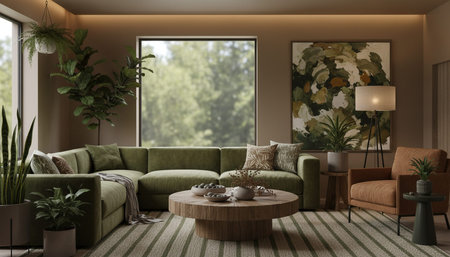 Modern Indoor Interior Space Background Photo for Creative Design