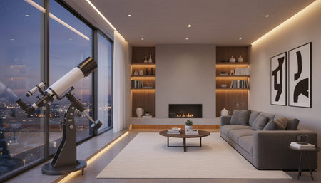 Modern Indoor Interior Space Background Photo for Creative Design