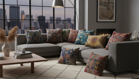 Modern Indoor Interior Space Background Photo for Creative Design
