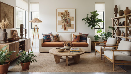 Modern Indoor Interior Space Background Photo for Creative Design