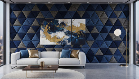 Modern Indoor Interior Space Background Photo for Creative Design