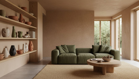 Modern Indoor Interior Space Background Photo for Creative Design