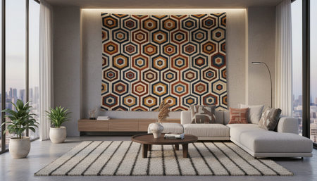 Modern Indoor Interior Space Background Photo for Creative Design