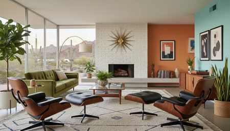 Modern Indoor Interior Space Background Photo for Creative Design