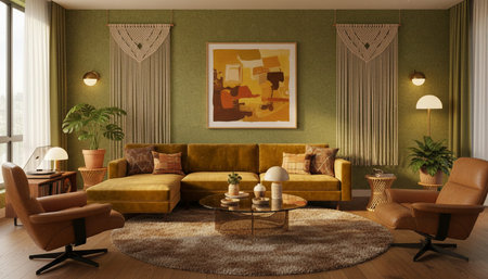 Modern Indoor Interior Space Background Photo for Creative Design
