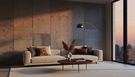 Modern Indoor Interior Space Background Photo for Creative Design