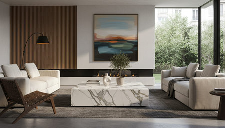 Modern Indoor Interior Space Background Photo for Creative Design