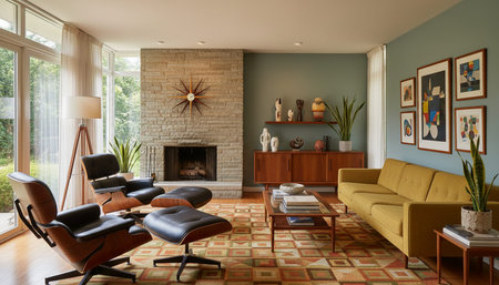 Modern Indoor Interior Space Background Photo for Creative Design