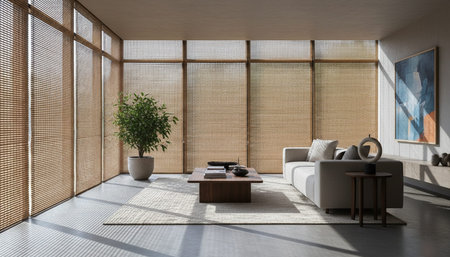Modern Indoor Interior Space Background Photo for Creative Design
