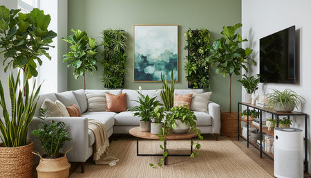 Modern Indoor Interior Space Background Photo for Creative Design