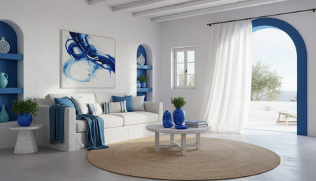 Modern Indoor Interior Space Background Photo for Creative Design