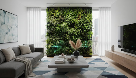 Modern Indoor Interior Space Background Photo for Creative Designの写真素材