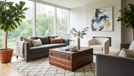 Modern Indoor Interior Space Background Photo for Creative Designの写真素材