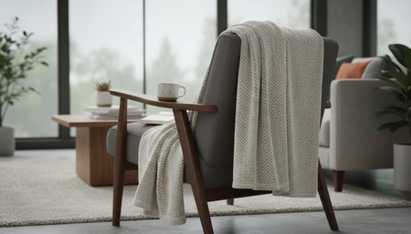 Modern Indoor Interior Space Background Photo for Creative Designの写真素材