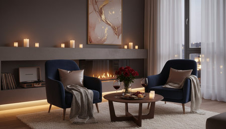 Modern Indoor Interior Space Background Photo for Creative Designの写真素材