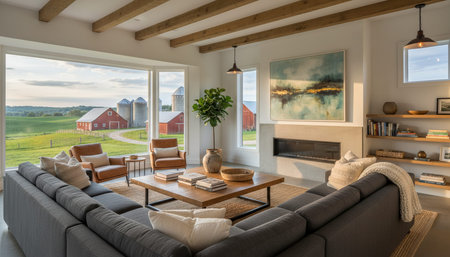 Modern Indoor Interior Space Background Photo for Creative Designの写真素材