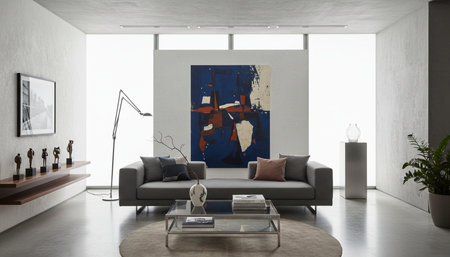 Modern Indoor Interior Space Background Photo for Creative Designの写真素材