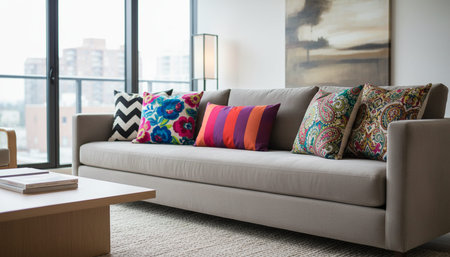 Modern Indoor Interior Space Background Photo for Creative Design