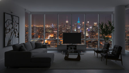 Modern Indoor Interior Space Background Photo for Creative Designの写真素材