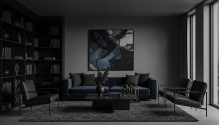 Modern Indoor Interior Space Background Photo for Creative Designの写真素材