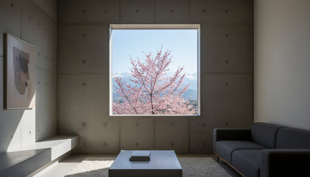 Modern Indoor Interior Space Background Photo for Creative Design