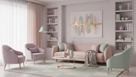 Modern Indoor Interior Space Background Photo for Creative Designの写真素材