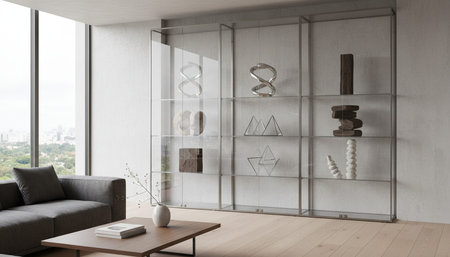 Modern Indoor Interior Space Background Photo for Creative Design
