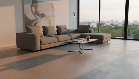 Modern Indoor Interior Space Background Photo for Creative Design