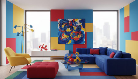 Modern Indoor Interior Space Background Photo for Creative Designの写真素材