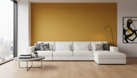 Modern Indoor Interior Space Background Photo for Creative Design
