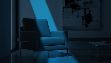 Modern Indoor Interior Space Background Photo for Creative Design