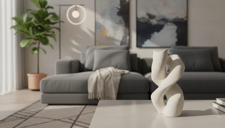 Modern Indoor Interior Space Background Photo for Creative Design