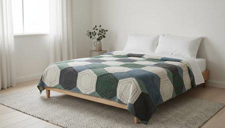 Beautiful Bedroom Room Scene Background for Creative Design