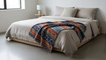 Beautiful Bedroom Room Scene Background for Creative Design